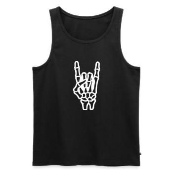 Party Hand Skeleton - Men's Premium Organic Tank Top - black - Front - AI Model Male 178 light (178cm)