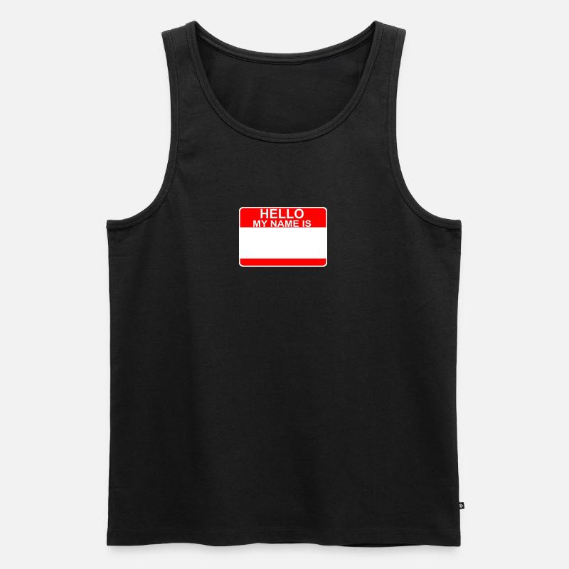 Mein Name ist - Männer Premium Bio Tank Top - Schwarz