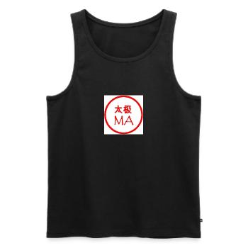 Tai Chi Ma - Männer Premium Bio Tank Top - Schwarz - Vorne - Michal (187cm)