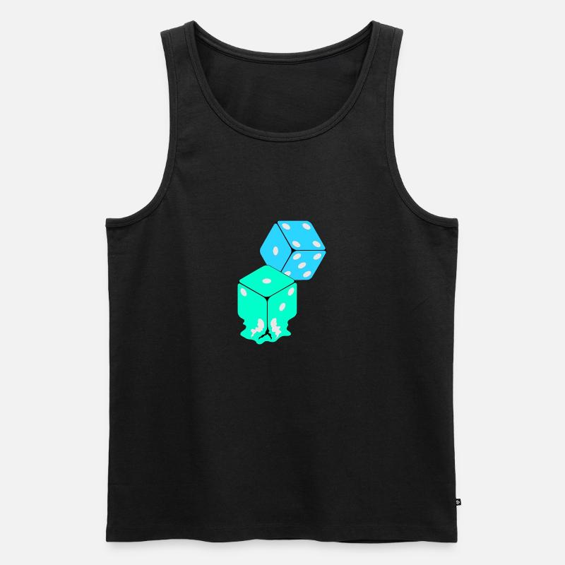 Dice - Männer Premium Bio Tank Top - Schwarz