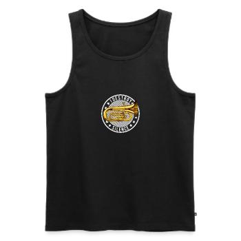 I Destroy Silence Tubist Tubist tuba player - Men's Premium Organic Tank Top - black - Front - Michal (187cm)