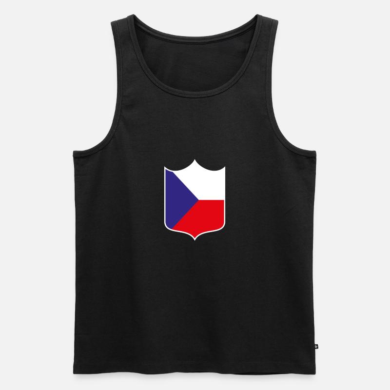 Tschechien - Männer Premium Bio Tank Top - Schwarz