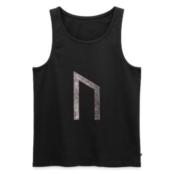 Rune Uruz U - Men's Premium Organic Tank Top - black - Front - AI Model Male 178 light (178cm)