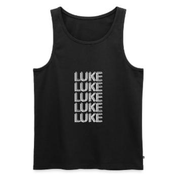 hatch - Men's Premium Organic Tank Top - black - Front - AI Model Male 178 light (178cm)