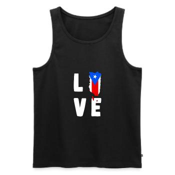 Porto Rico - Débardeur bio Premium Homme - noir - Devant - Michal (187cm)