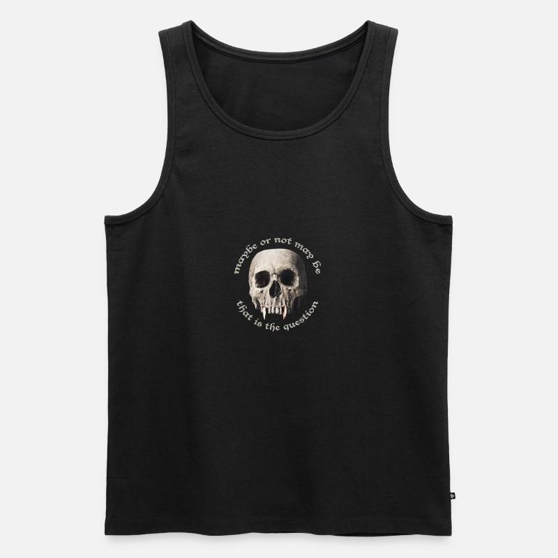 Vampire Skull - Vampire Skull - Men's Premium Organic Tank Top - black