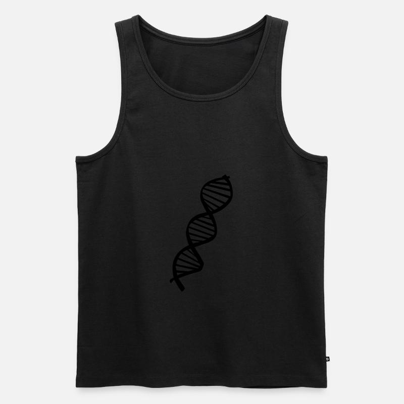 DNA - Männer Premium Bio Tank Top - Schwarz