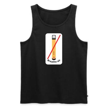 Atme Luft - Männer Premium Bio Tank Top - Schwarz - Vorne - Michal (187cm)