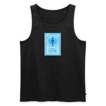 Tzatziki Spice Recipe Greek Pattern - Männer Premium Bio Tank Top - Schwarz - Vorne - AI Model Male 178 light (178cm)