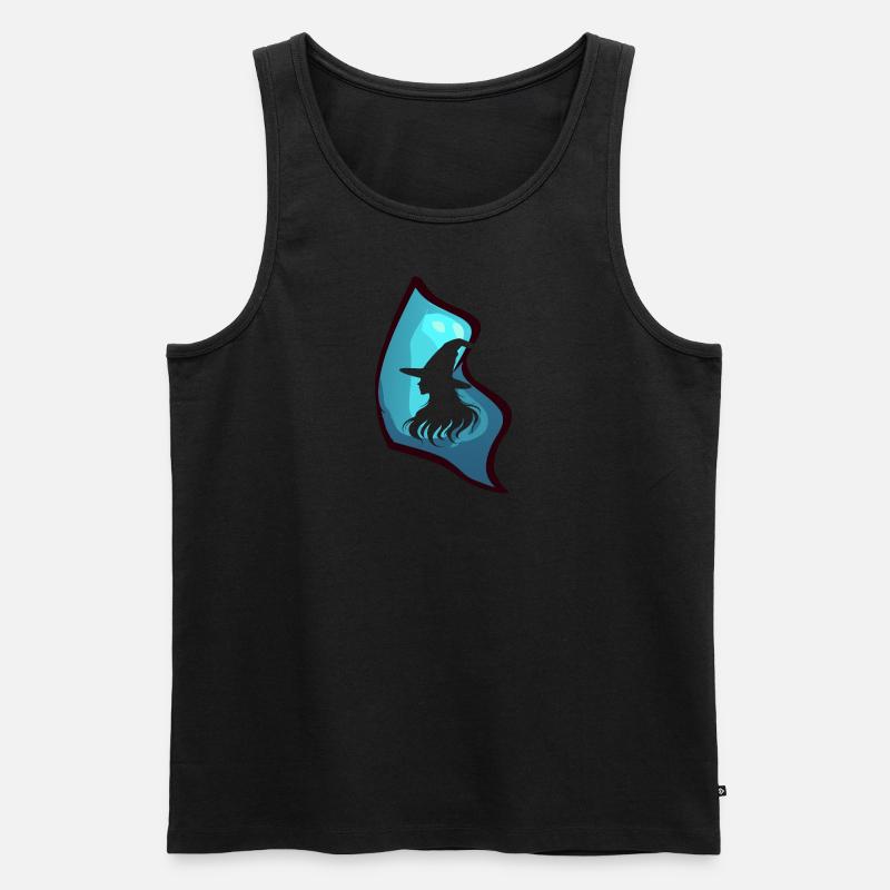 Hexe Fluch Buch - Männer Premium Bio Tank Top - undefined