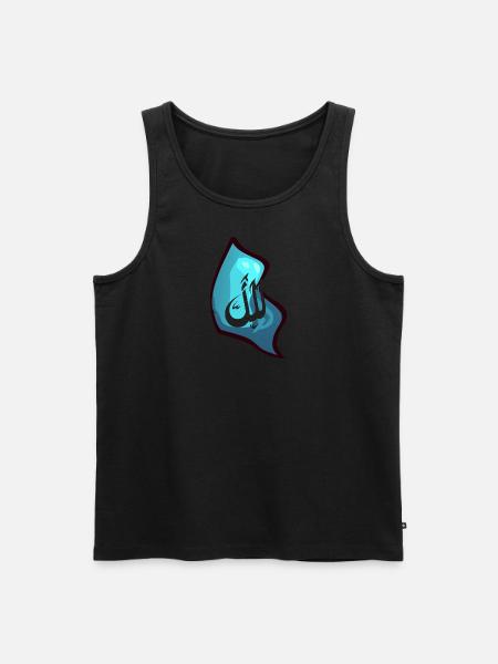 Calligraphy Feather Art - Men's Premium Organic Tank Top - 