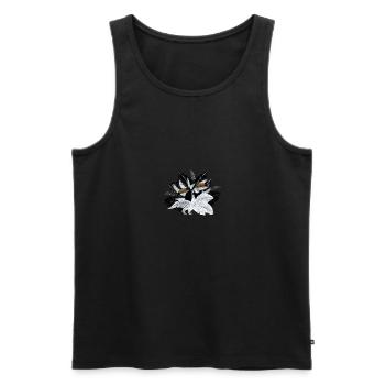 toucans - Débardeur bio Premium Homme - noir - Devant - AI Model Male 178 light (178cm)