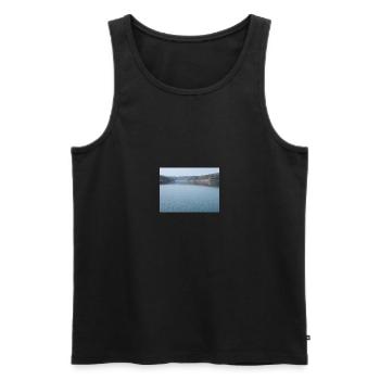 Nature lovers - Men's Premium Organic Tank Top - black - Front - Michal (187cm)