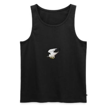 Peregrine falcon grips - Men's Premium Organic Tank Top - black - Front - AI Model Male 178 light (178cm)
