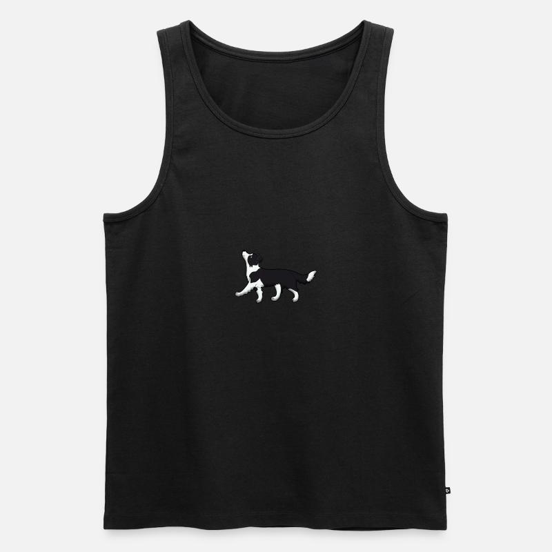 Obedience Border Collie - Männer Premium Bio Tank Top - undefined
