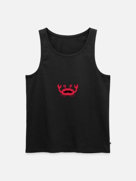 krabe mit mustache - Männer Premium Bio Tank Top -