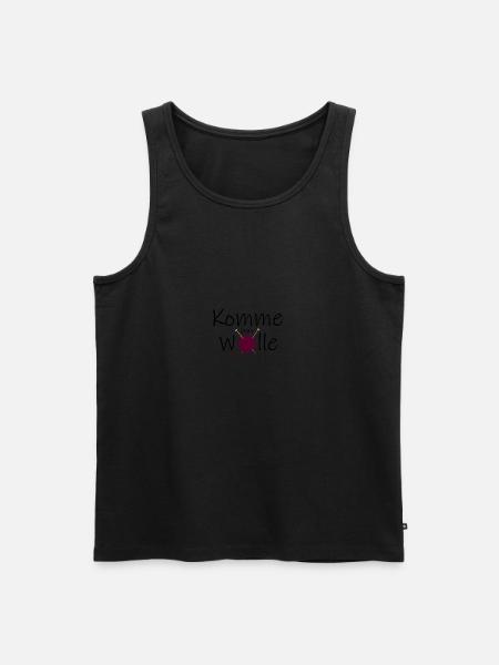 Wolle Spruch - Männer Premium Bio Tank Top -