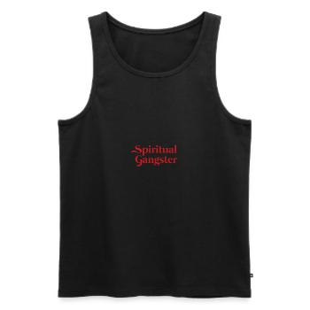 Spiritual Gangster - Männer Premium Bio Tank Top - Schwarz - Vorne - Michal (187cm)