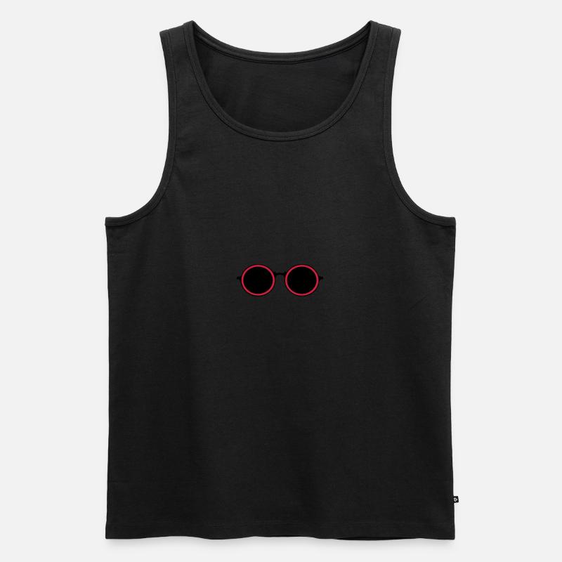 runde Sonnenbrille 812 - Männer Premium Bio Tank Top - undefined