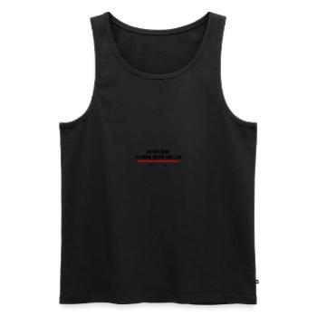 Lies nicht - Du bist ein Rebell - Lustig - Männer Premium Bio Tank Top - Schwarz - Vorne - AI Model Male 178 light (178cm)