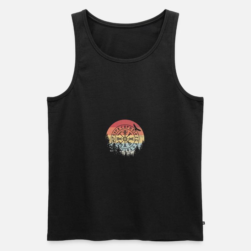 Runenschrift - Männer Premium Bio Tank Top - Schwarz