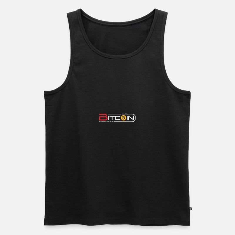 Bitcoin time for plan ... - Männer Premium Bio Tank Top - Schwarz