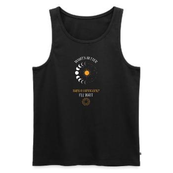 What's Better Than A Capricorn?... - Männer Premium Bio Tank Top - Schwarz - Vorne - Michal (187cm)