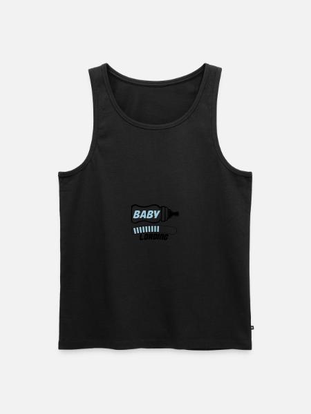 baby loading 2 - Men's Premium Organic Tank Top - black