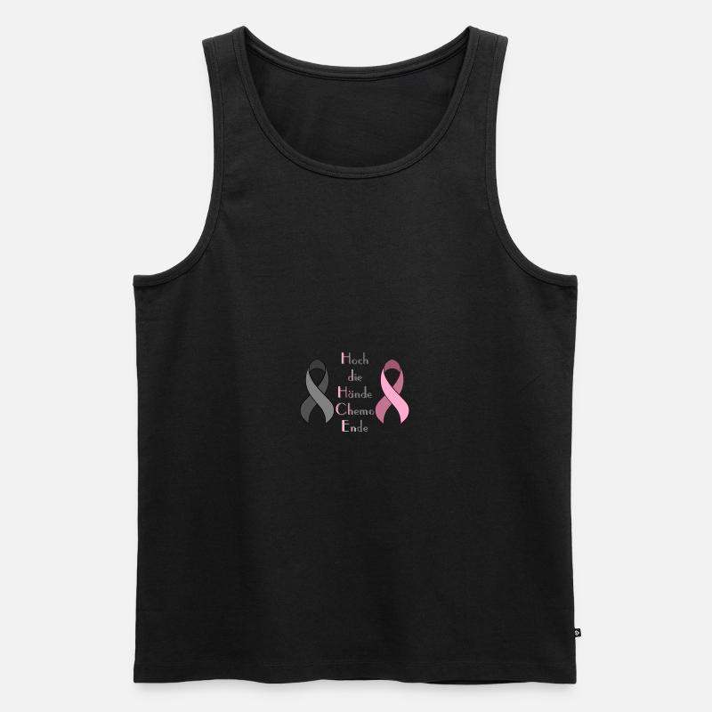 Chemo Krebstherapie Krebs Geschenk - Männer Premium Bio Tank Top - Schwarz
