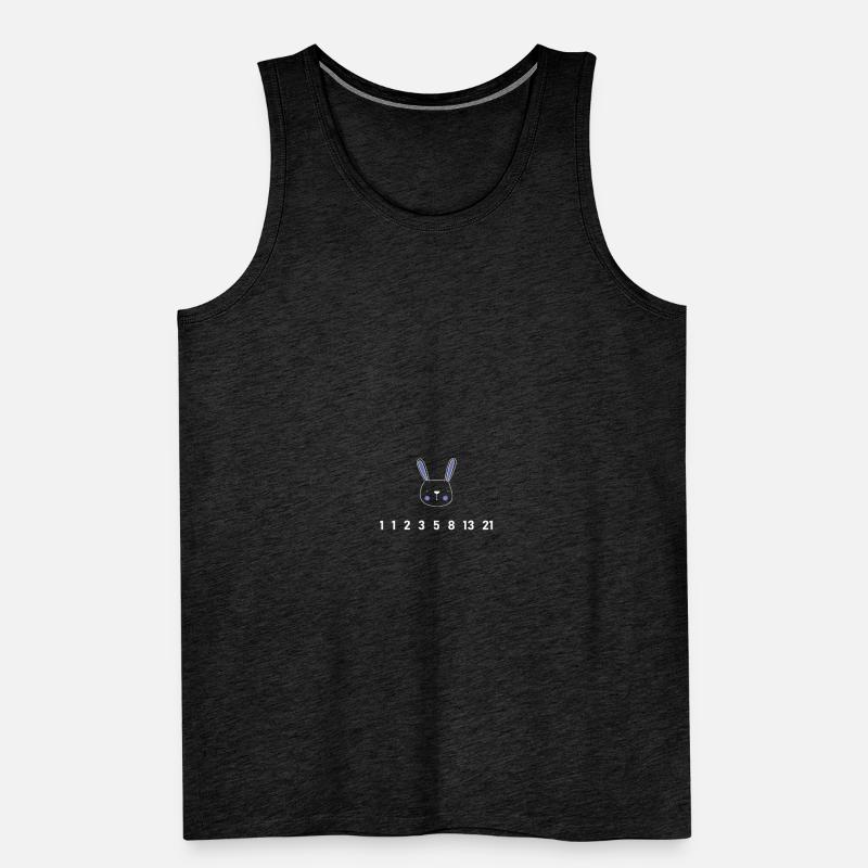Math rabbit fibonacci sequence algebra Men's Premium Organic Tank Top