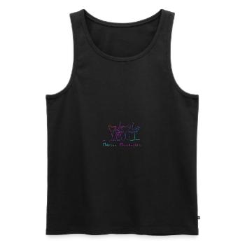 Bartender Bartender Mixer Cocktail Gift - Men's Premium Organic Tank Top - black - Front - Michal (187cm)