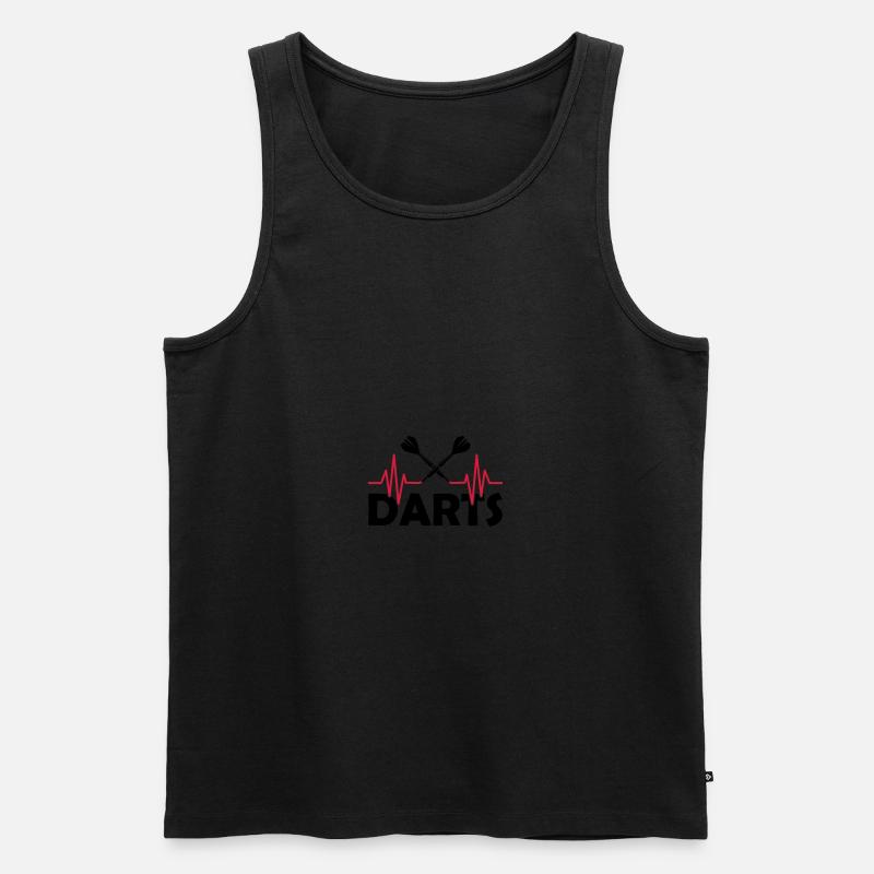 darts - Männer Premium Bio Tank Top - Schwarz