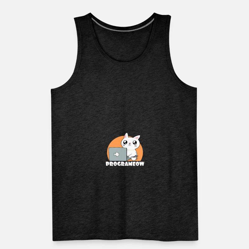 Cute Programeow I Are Programmer Programming Männer Premium Bio Tank Top