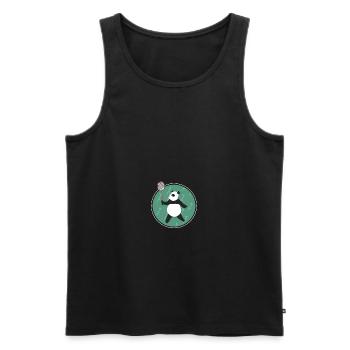 Cute Shuttlecock Badminton Team Banda - Männer Premium Bio Tank Top - Schwarz - Vorne - Michal (187cm)
