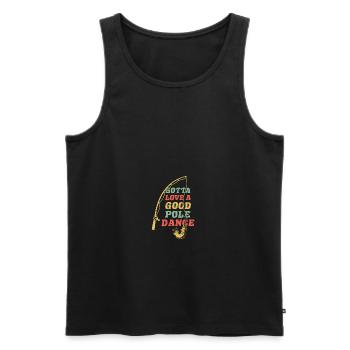 Gotta Love A Good Pole Dance - Männer Premium Bio Tank Top - Schwarz - Vorne - Michal (187cm)