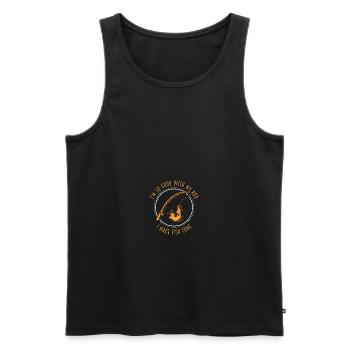 Im So Good with My Rod I Make Fish Come - Männer Premium Bio Tank Top - Schwarz - Vorne - Michal (187cm)