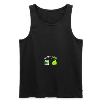 Wasa Bae Wasabi Japanese Food Happy Sushi - Männer Premium Bio Tank Top - Schwarz - Vorne - AI Model Male 178 light (178cm)