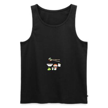 Sushi Roll Japanese Food Happy Sushi This Is How I - Männer Premium Bio Tank Top - Schwarz - Vorne - Michal (187cm)