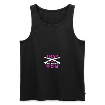 Womens Shooting Mom - Männer Premium Bio Tank Top - Schwarz - Vorne - Michal (187cm)