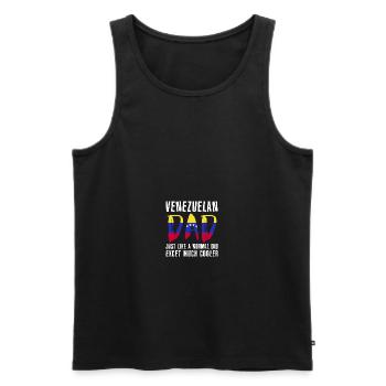Venezuelan Dad Like Normal Except Cooler - Männer Premium Bio Tank Top - Schwarz - Vorne - Michal (187cm)