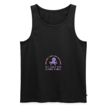 Sometimes I Wish I Was An Octopus - Männer Premium Bio Tank Top - Schwarz - Vorne - AI Model Male 178 light (178cm)