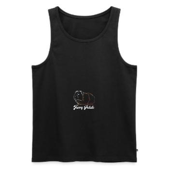 Furry Potato - Männer Premium Bio Tank Top - Schwarz - Vorne - AI Model Male 178 light (178cm)