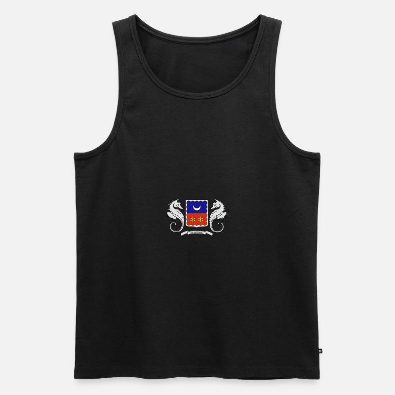 Ra HACHIRI Mayotte - Männer Premium Bio Tank Top - Schwarz