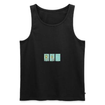 Van Gogh Van Goghing Van Gone - Mème drôle - Débardeur bio Premium Homme - noir - Devant - AI Model Male 178 light (178cm)