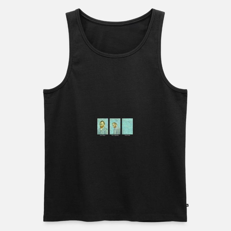 Van Gogh Van Goghing Van Gone - Mème drôle - Débardeur bio Premium Homme - noir