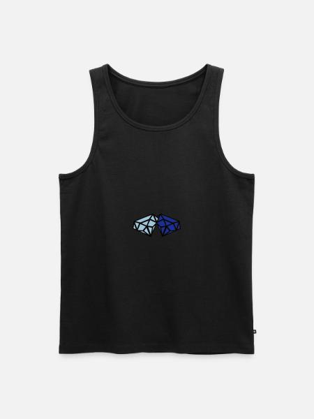diamonds - Men's Premium Organic Tank Top - black