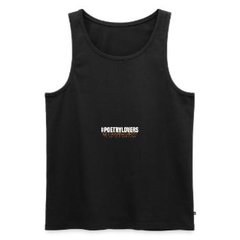 Littérature Cadeaux pour poésie & - Débardeur bio Premium Homme - noir - Devant - Michal (187cm)