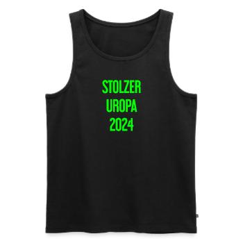 Fier arrière-grand-père 2024 - Débardeur bio Premium Homme - noir - Devant - Michal (187cm)