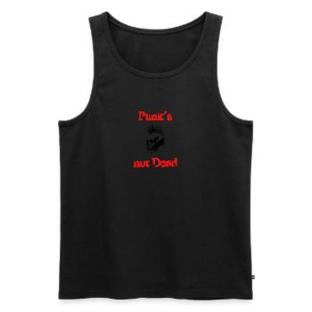 Punks not Dead - Männer Premium Bio Tank Top - Schwarz - Vorne - AI Model Male 178 light (178cm)