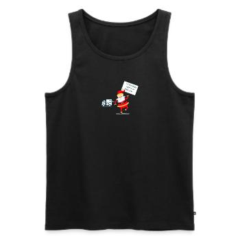 My Christmas spirit is on back order - Männer Premium Bio Tank Top - Schwarz - Vorne - Michal (187cm)